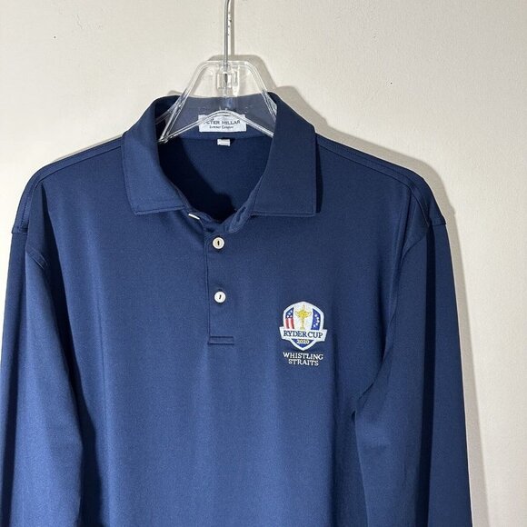 Peter Millar Summer Comfort M Polo 2020 Ryder Cup Whistling Straits Longsleeves - Picture 5 of 6